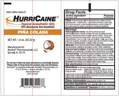 Primary Container Label (Pina Colada)